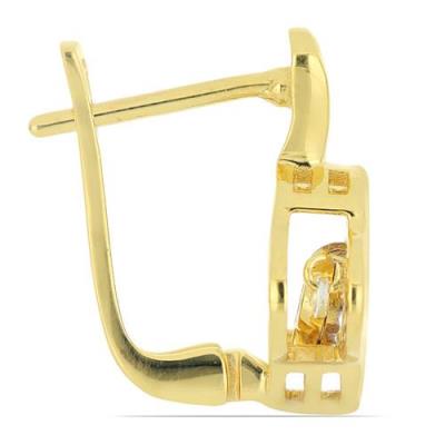 BUY WHITE DIAMOND DOUBLE CUT GEMSTONE STYLISH EARRINGS IN 925 SILVER